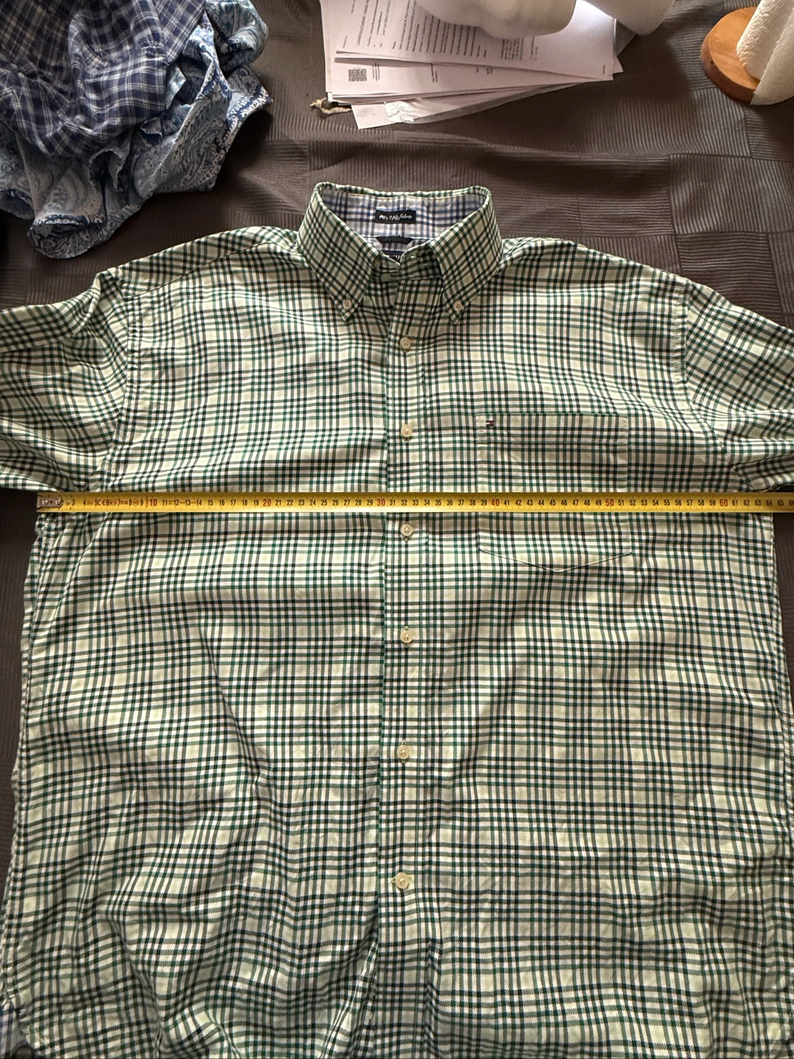 Tomy Hilfiger, dikke blouse, maat L/XL (zie maten), zeer goede staat Schouders 55 cm Oksels 64 cm Lengte 75 cm – photo 5